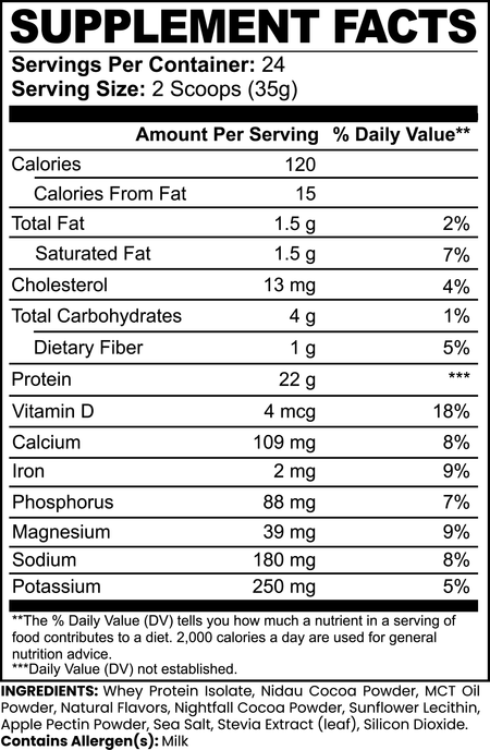Advanced 100% Whey Protein Isolate (Chocolate), Biosupple USA