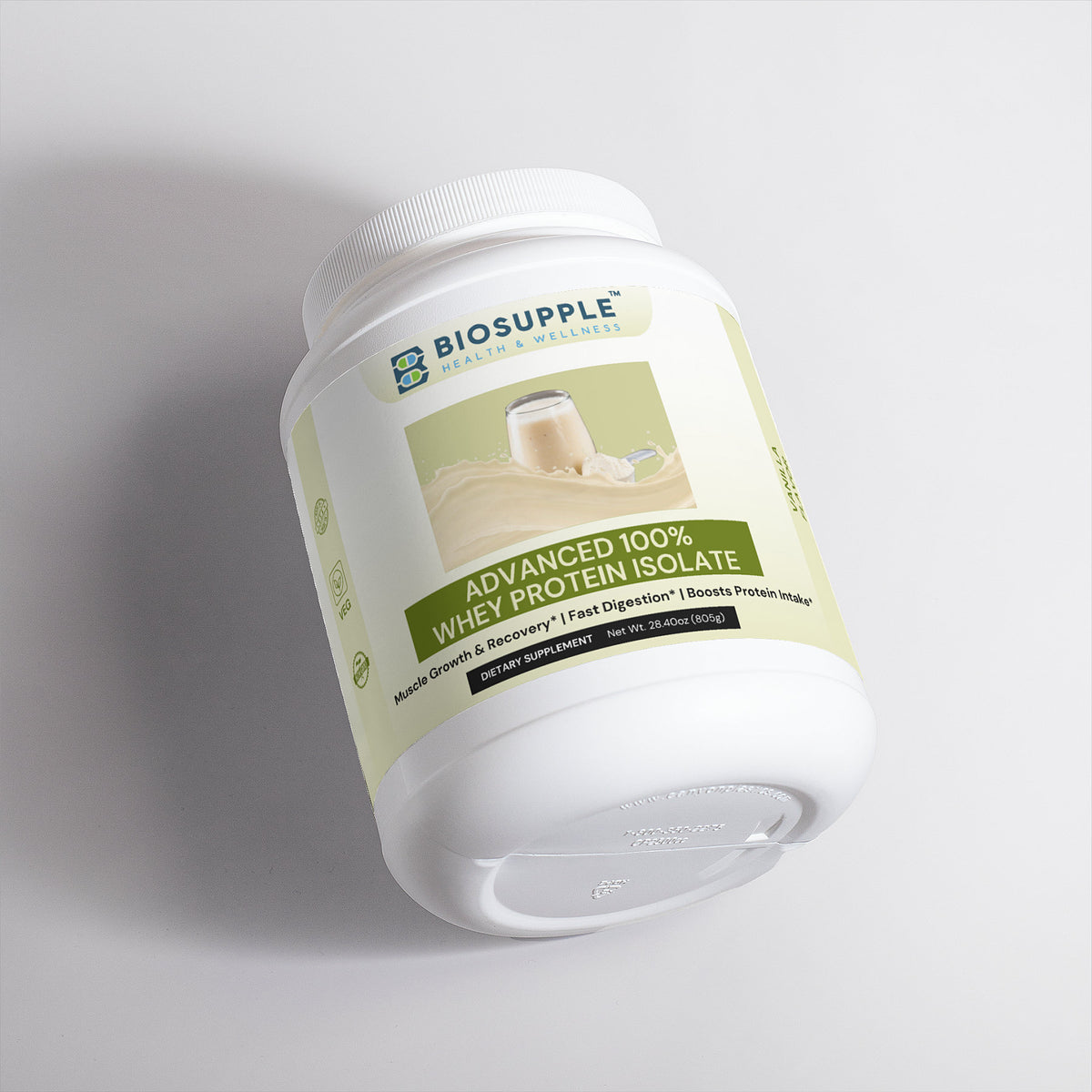 Advanced 100% Whey Protein Isolate (Vanilla), Biosupple USA