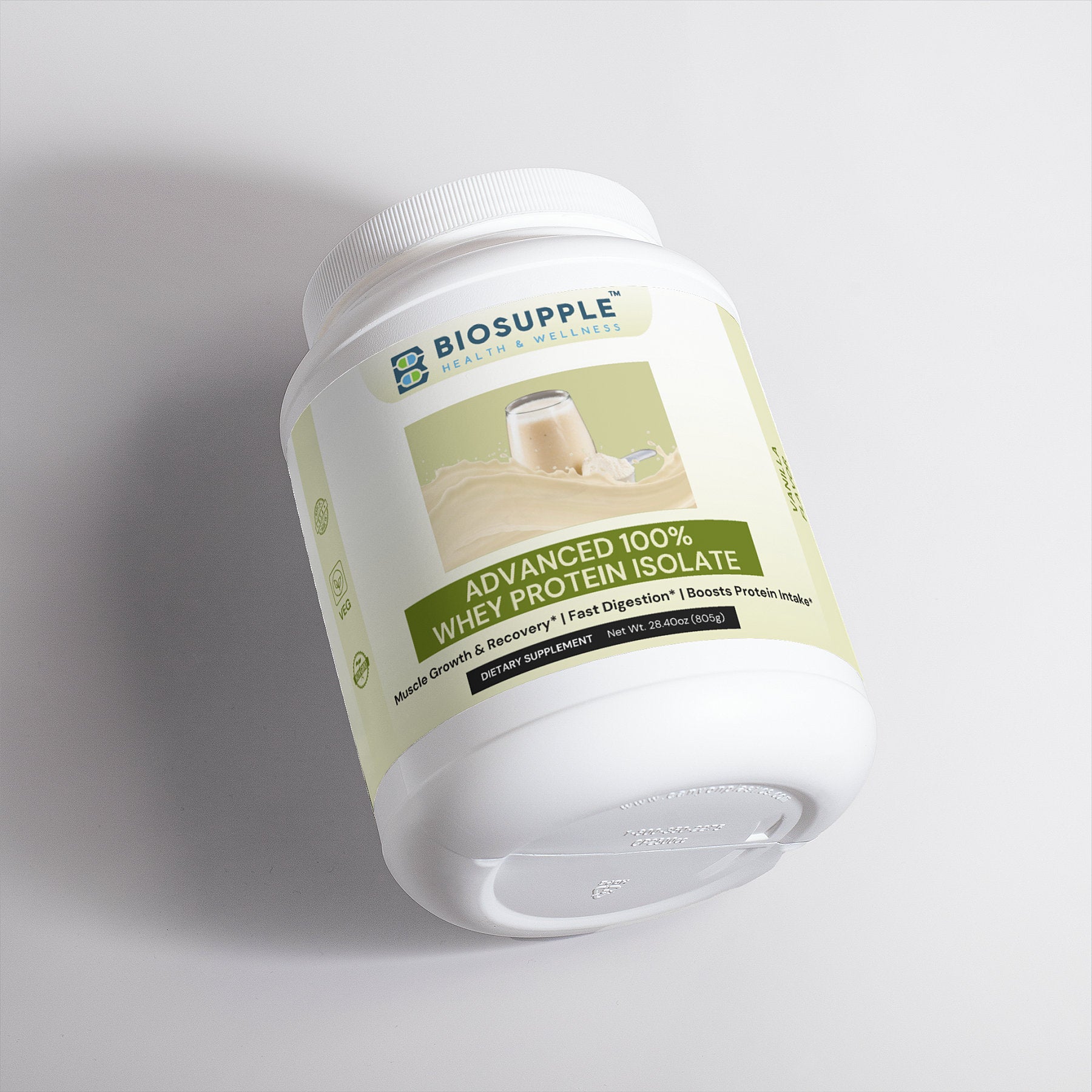 Advanced 100% Whey Protein Isolate (Vanilla), Biosupple USA
