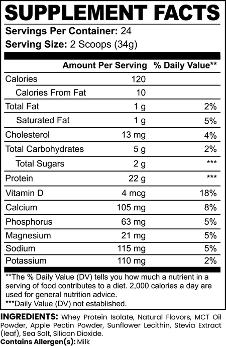 Advanced 100% Whey Protein Isolate (Vanilla), Biosupple USA