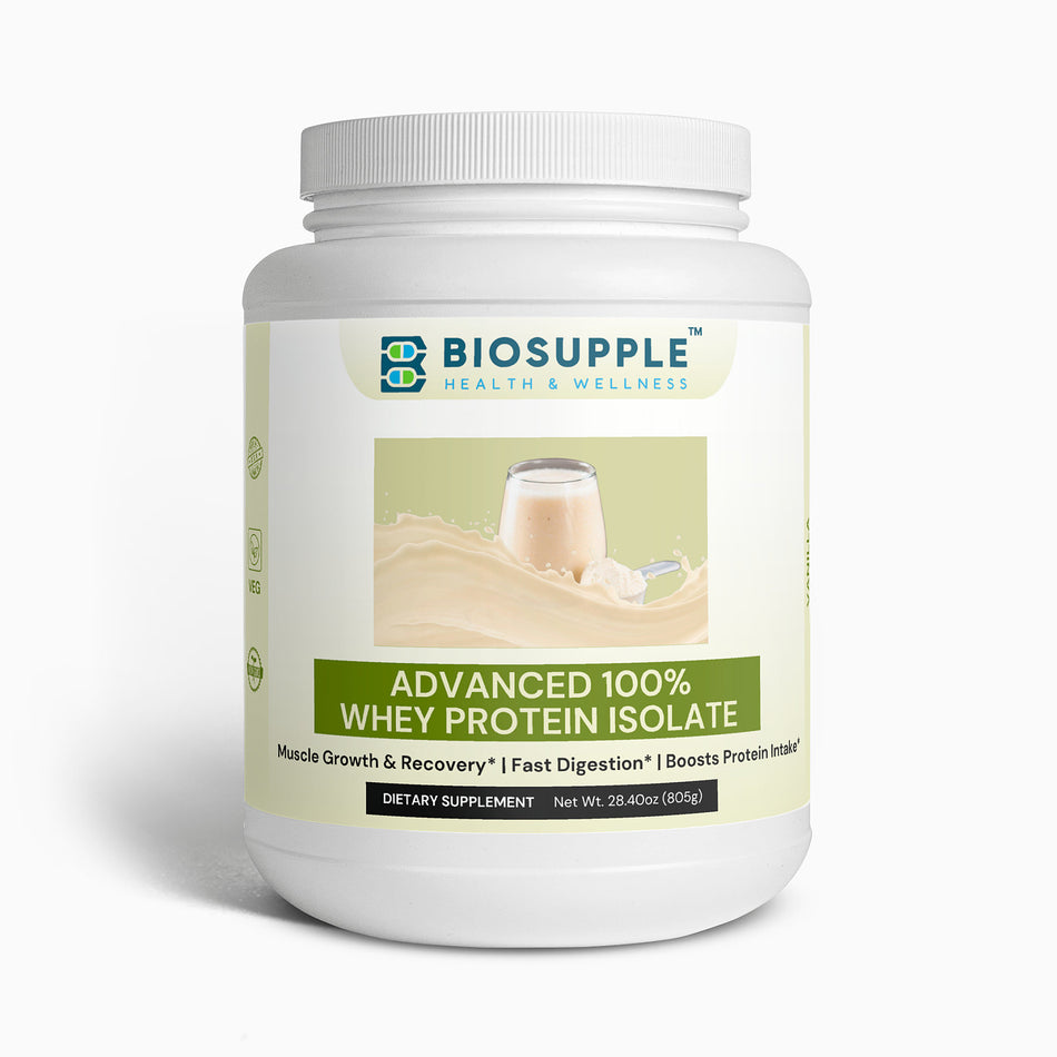Advanced 100% Whey Protein Isolate (Vanilla), Biosupple USA