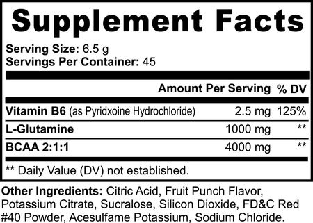bca shock powder dietary supplement, fruit punch, supports muscle recovery, strength and growth, Biosupple, USA