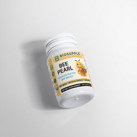 Bee Pearl Concentrated Bee Bread, Anti-aging, Hormone Balance, Immunity, Energy Levels, Biosupple USA