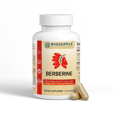 berberine mushroom dietary supplement, blood sugar control, Heart Health, Weight Loss, Glucose Metabolism, Biosupple, USA