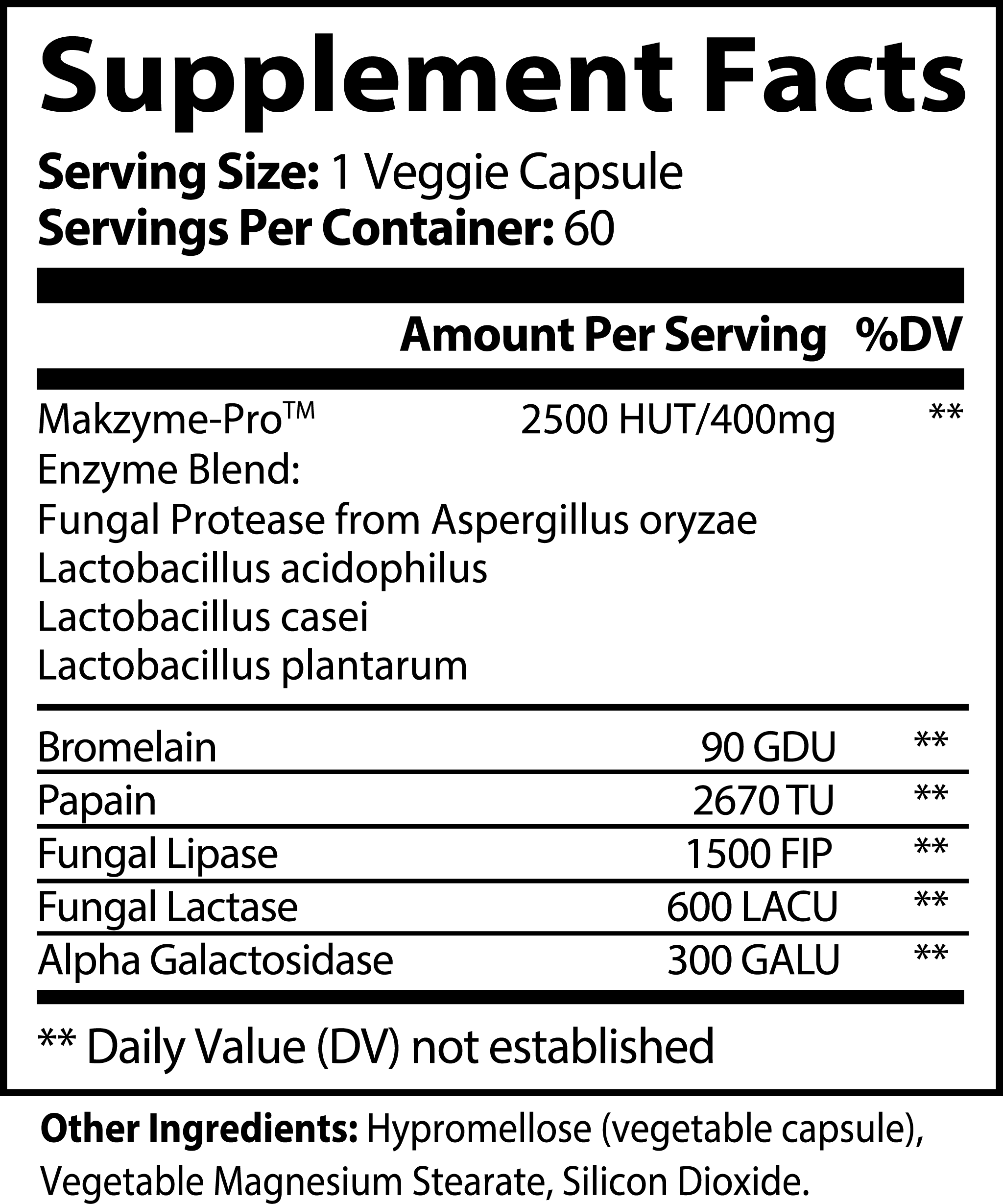 digestive enzyme pro blend dietary supplement, healthy digestion, enhanced nutrition absorption, Biosupple, USA