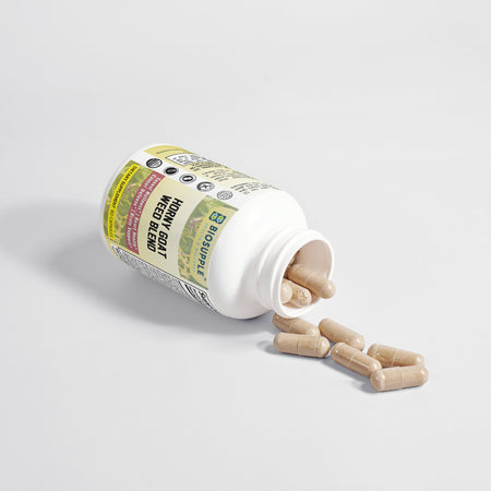 horny goat weed blend dietary supplement, sexual wellness, heart health, cancer defense, brain support, Biosupple, USA