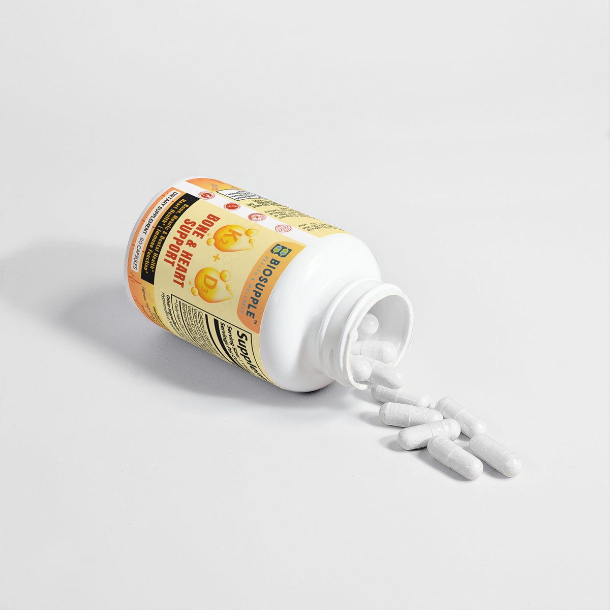 K2 + D3 Bone, Muscle & Dental, and Heart Health. Immune Function, Biosupple USA