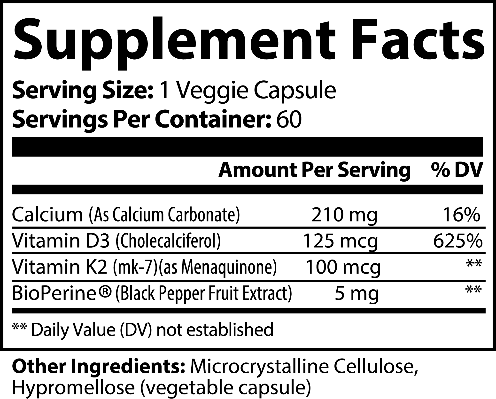 K2 + D3 Bone, Muscle & Dental, and Heart Health. Immune Function, Biosupple USA
