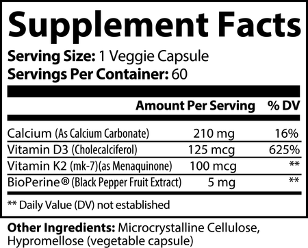K2 + D3 Bone, Muscle & Dental, and Heart Health. Immune Function, Biosupple USA