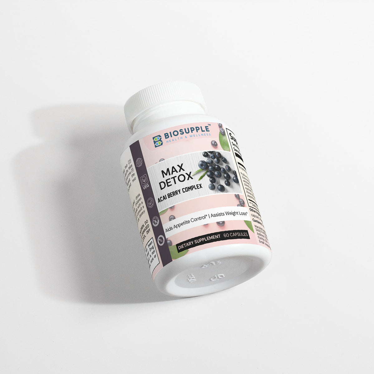 mat detox acai berry complex dietary supplement, appetite control, weight loss, Biosupple, USA