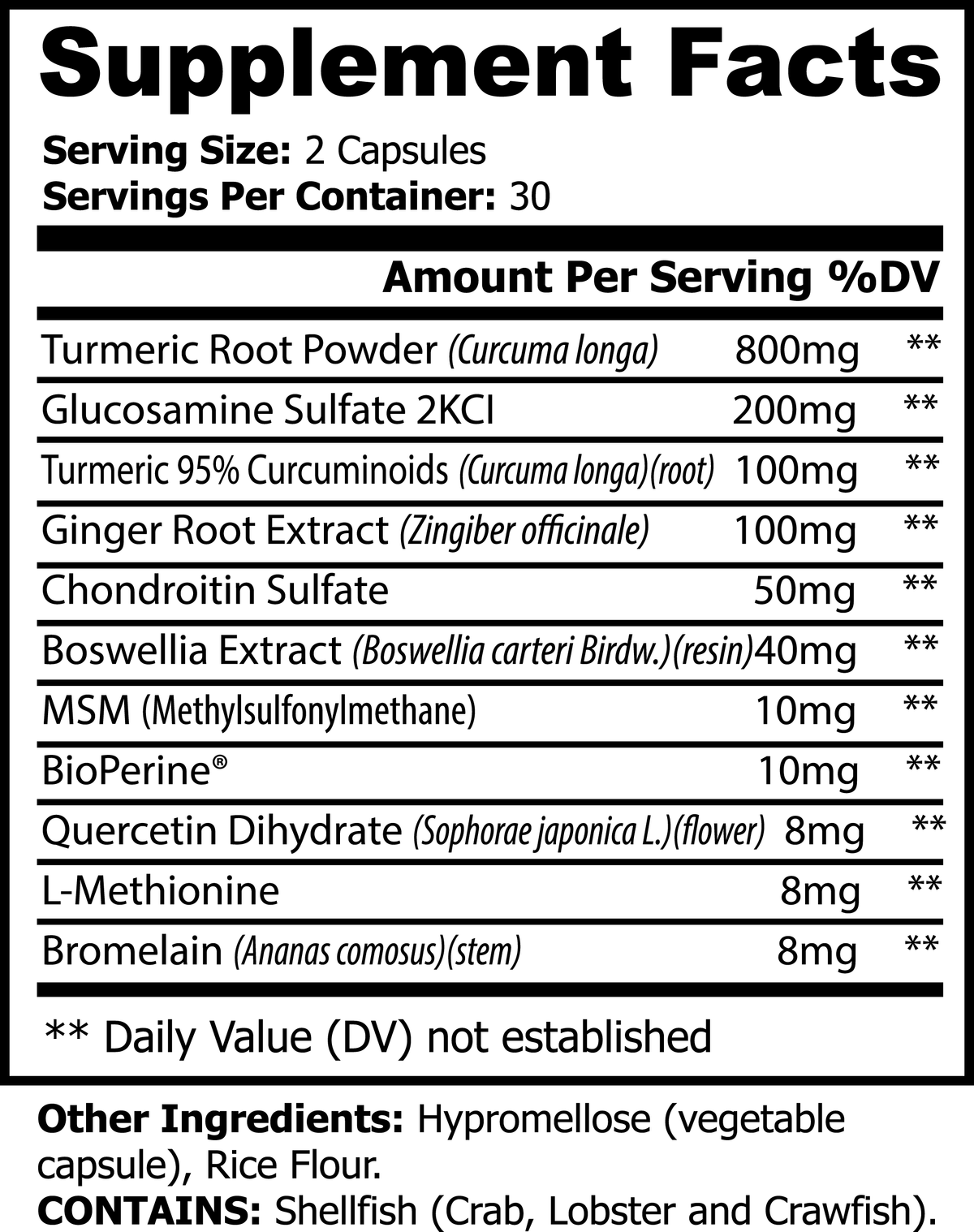 platinum turmeric dietary supplement with glucosamine & ginger root, joint & bone support, heart health, estrogen regulation, healthy metabolism, Biosupple, USA