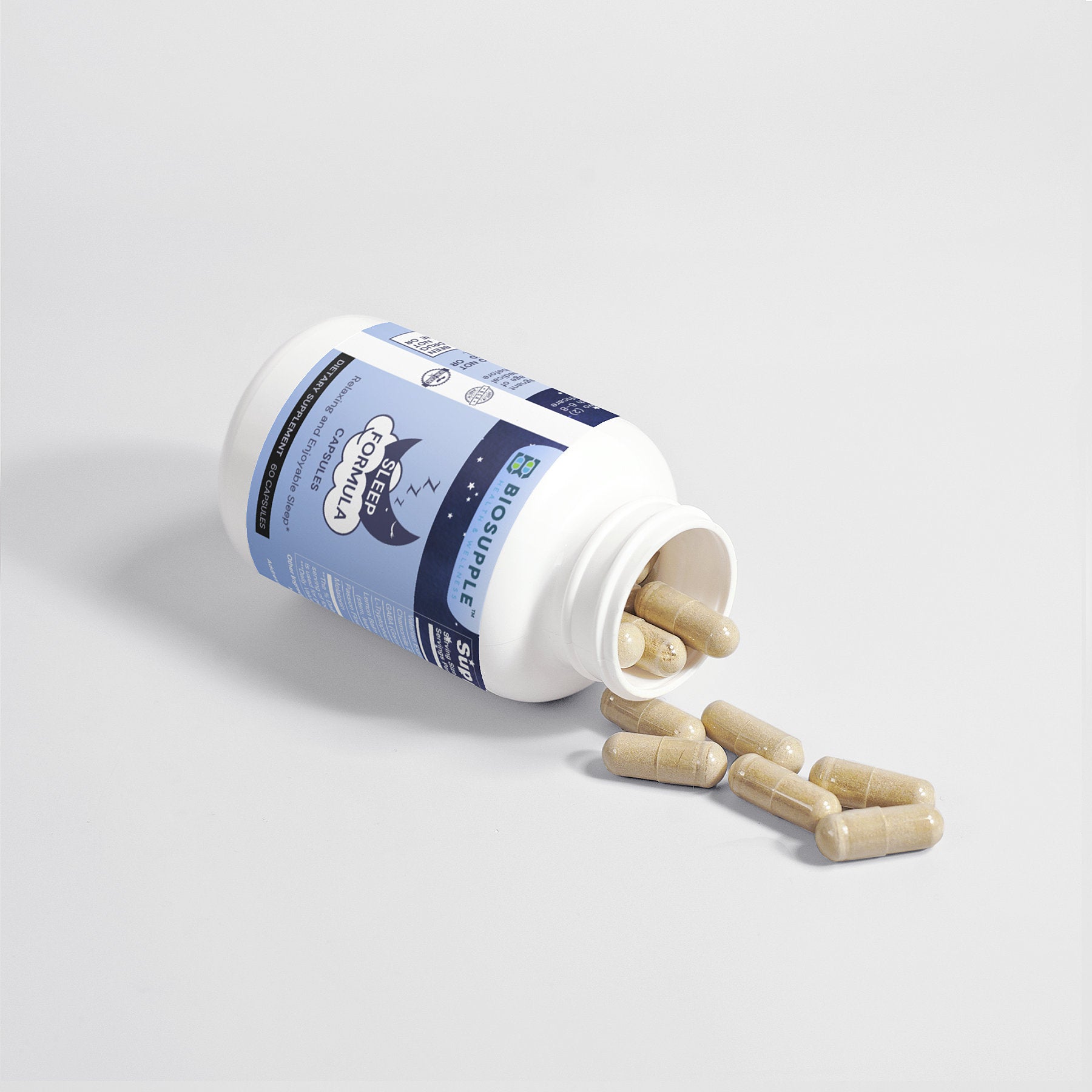 sleep formula dietary supplement, relaxing and enjoyable sleep, Biosupple, USA
