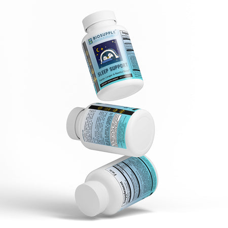 sleep support dietary supplement, faster, longer and restful sleep, Biosupple, USA