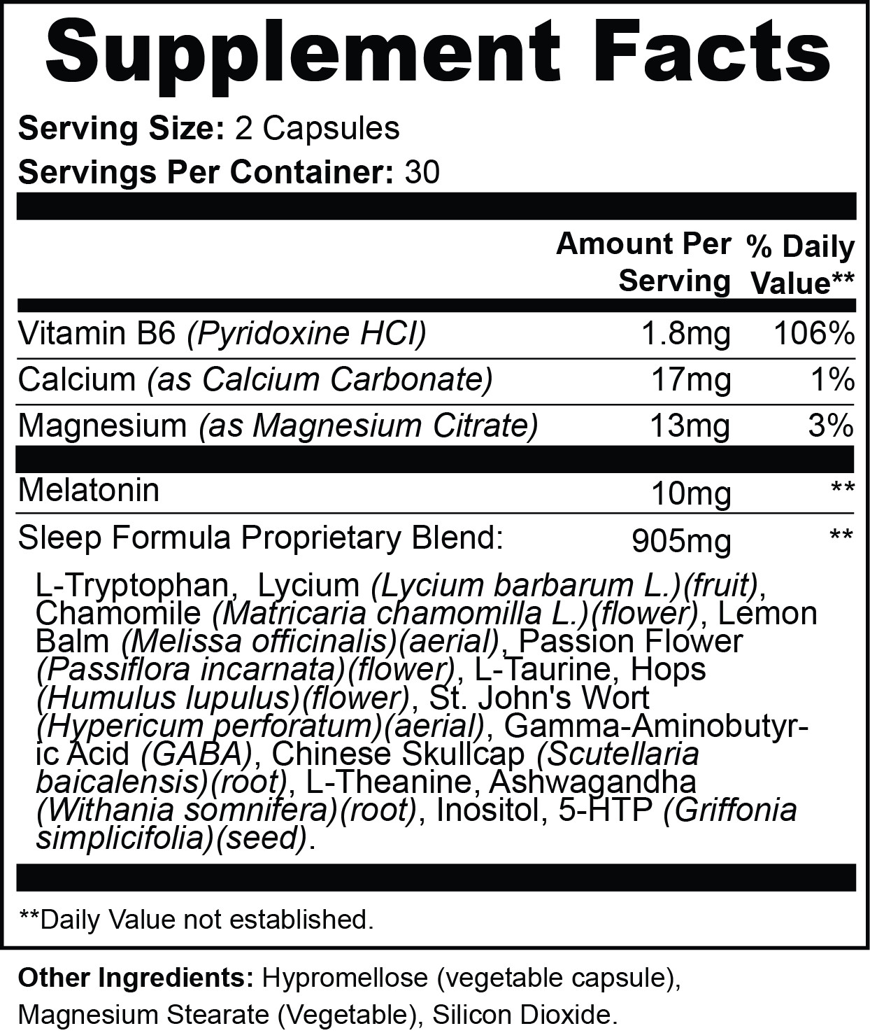 sleep support dietary supplement, faster, longer and restful sleep, Biosupple, USA