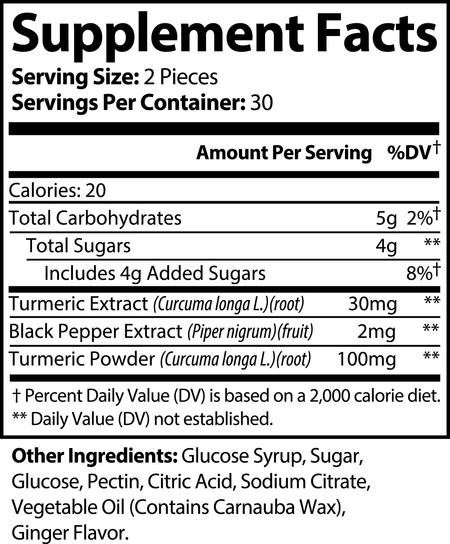 turmeric gummies dietary supplement, boosts immunity, joint & skin health, anti-inflammation, healthy digestion, Biosupple, USA